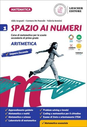Copertina Spazio Ai Numeri. 1. Aritmetica + 1. Geometria