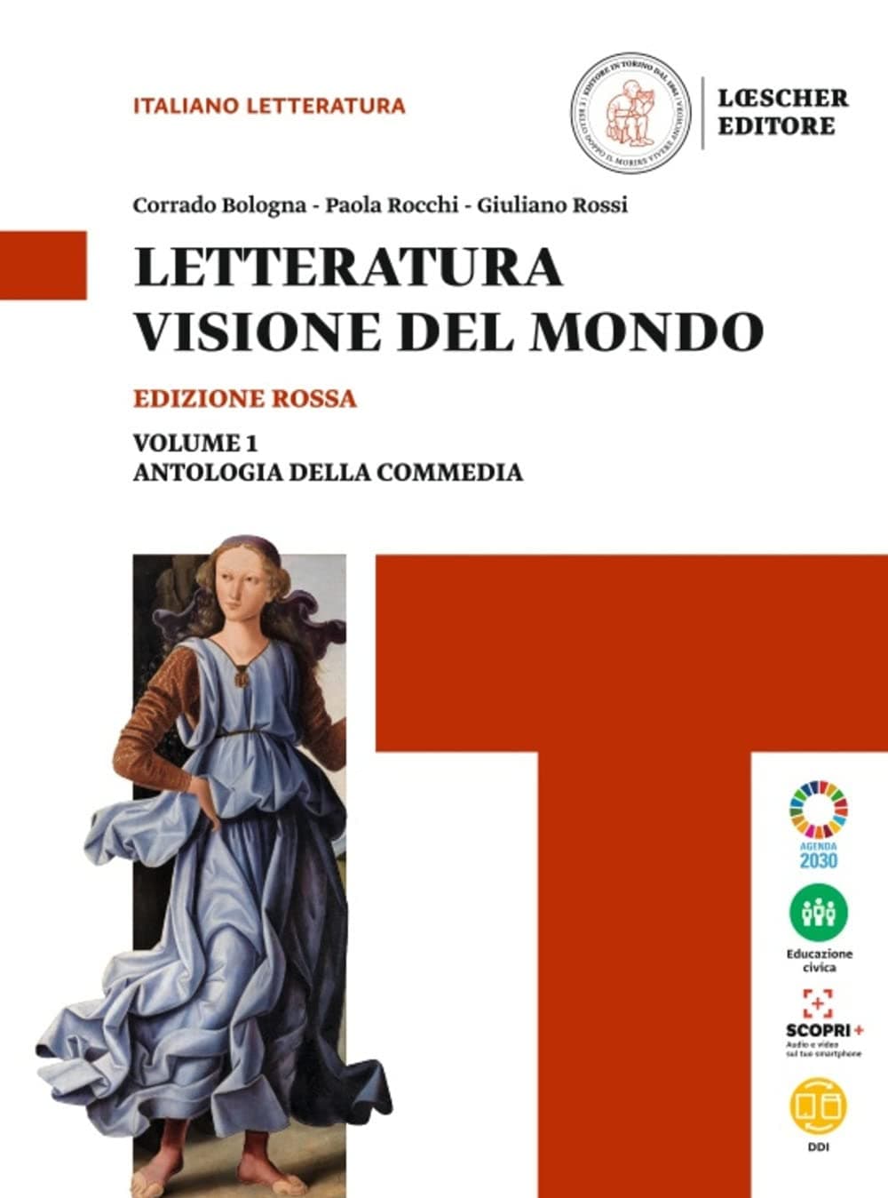 Letteratura Visione Del Mondo Ed.Rossa V.1+Strum.+Antologia Divina Commedia