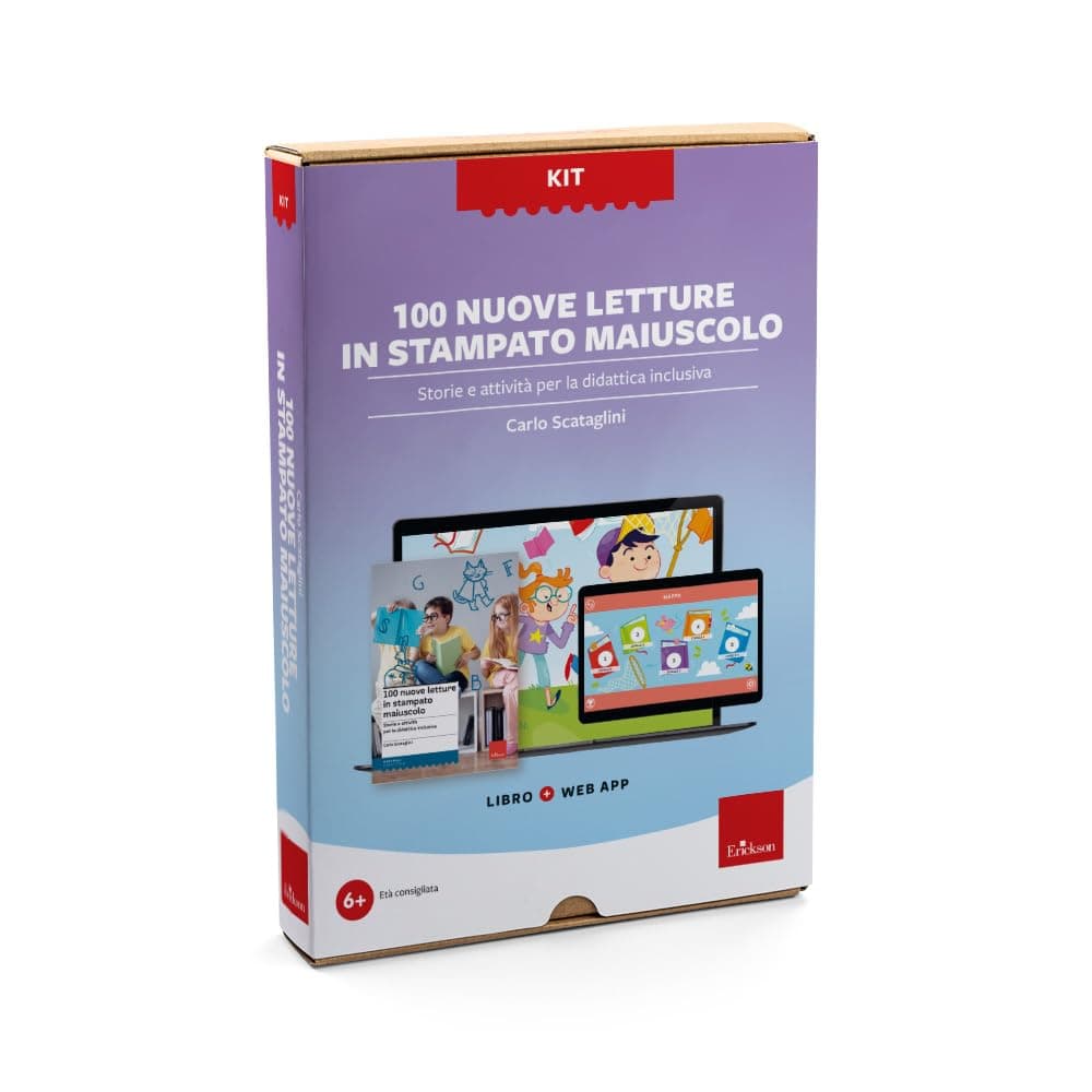 100 Nuove Letture In Stampato Maiuscolo Kit App.Con Software