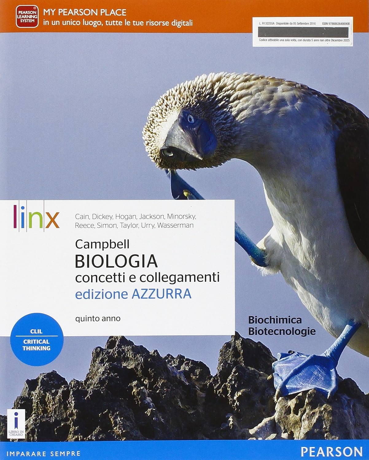 Campbell Biologia Concetti E Collegamenti Quinto Anno Ed  Azzurra