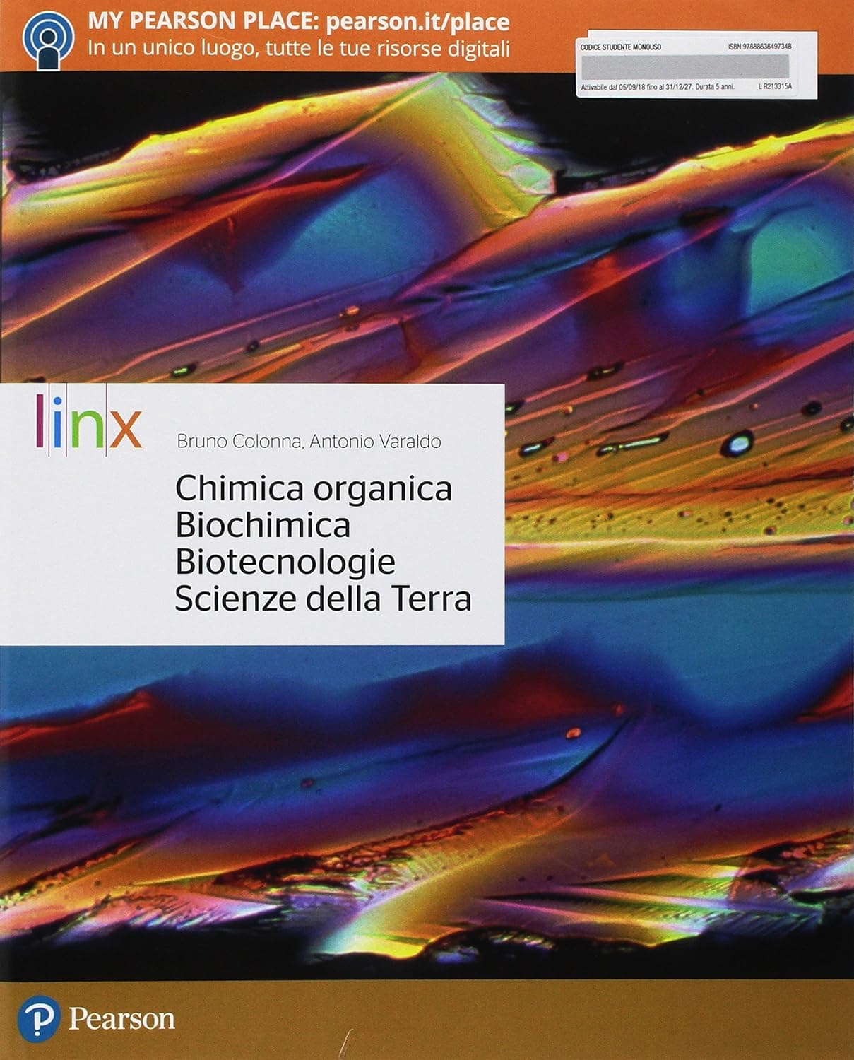 Chimica Organica, Biochimica, Biotecnologie, Scienze Della Terra