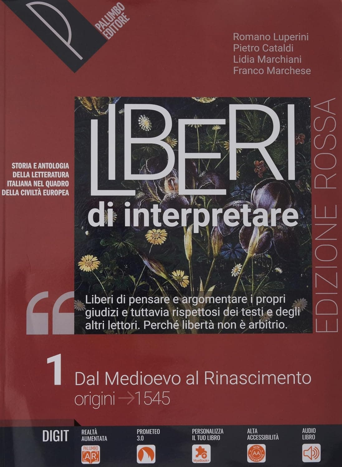 Liberi Di Interpretare Vol. 1 Ed. Rossa+Lib. Di Scriv.+Ant. Comm.+Alf. Digit