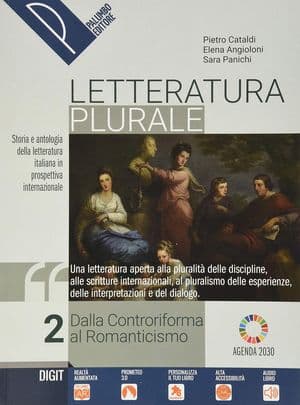 Copertina Letteratura Plurale Vol. 2 + Leopardi, Il Primo Dei Moderni