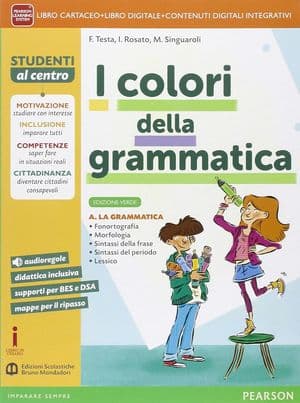 Copertina Colori Della Grammatica Edizione Verde