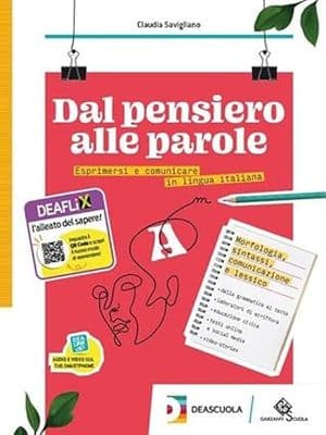 Copertina Dal Pensiero Alle Parole - Vol.A Morfol,Sintassi,Comunicazione,Lessico+Ebook