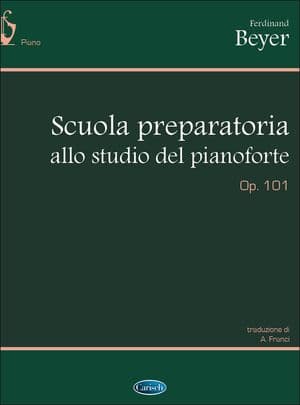 Copertina Scuola Preparatoria Allo Studio Del Pianoforte, Op.101