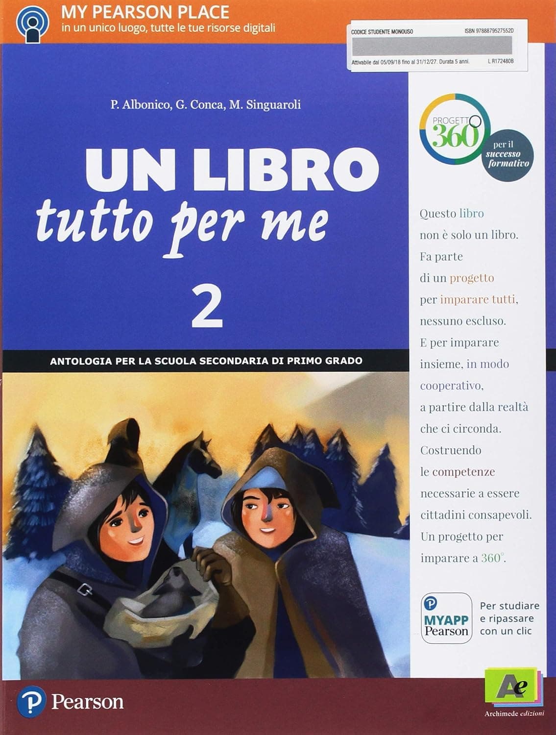 Libro Tutto Per Me 2 Vol+Letter.Italiana+Limparafacile+Ite+Mylab+D
