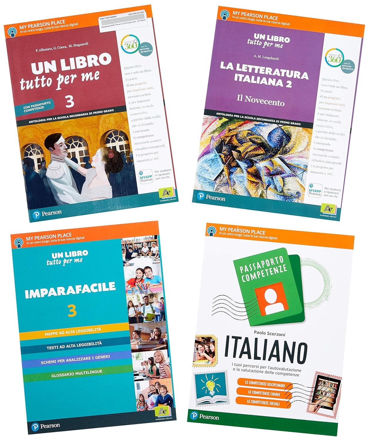 Libro Tutto Per Me 3 Vol+Letter.Del900+Limparafacile+Passaporto+It