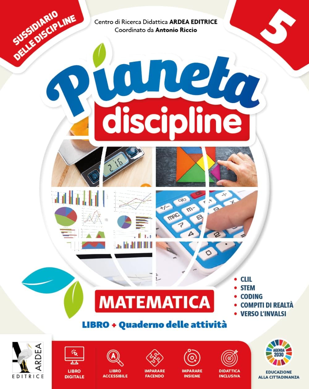 Pianeta Discipline 5 Set - Storia+Geog.+Matem.+Scienze+Atl.+Ed. Civica+Mappe