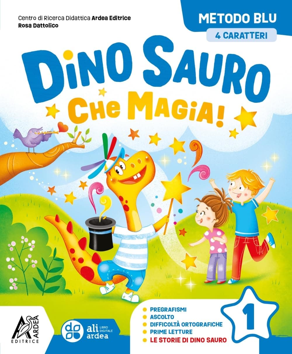 Dino Sauro -  Che Magia ! 1 Metodo Blu 4 Caratteri
