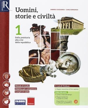 Copertina Uomini, Storie E Civilta' 1 - Libro Misto Con Hub Libro Young