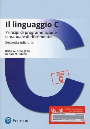 Copertina Il Linguaggio C.Principi Di Programmazione E Manuale Riferimento Ed.Online