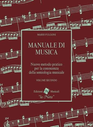 Copertina Manuale Di Musica Volume Secondo