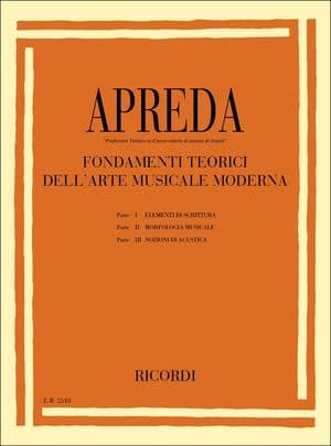 Copertina Fondamenti Teorici Dell'Arte Musicale Moderna