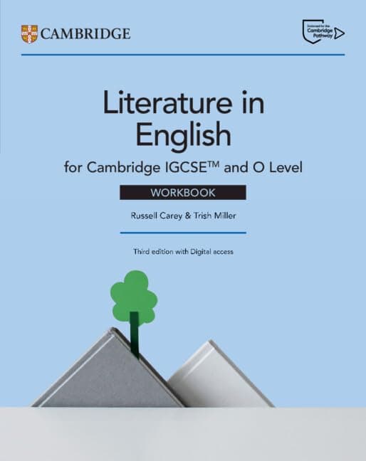 Copertina Cambridge Igcse And O Level Literature In English Workbook