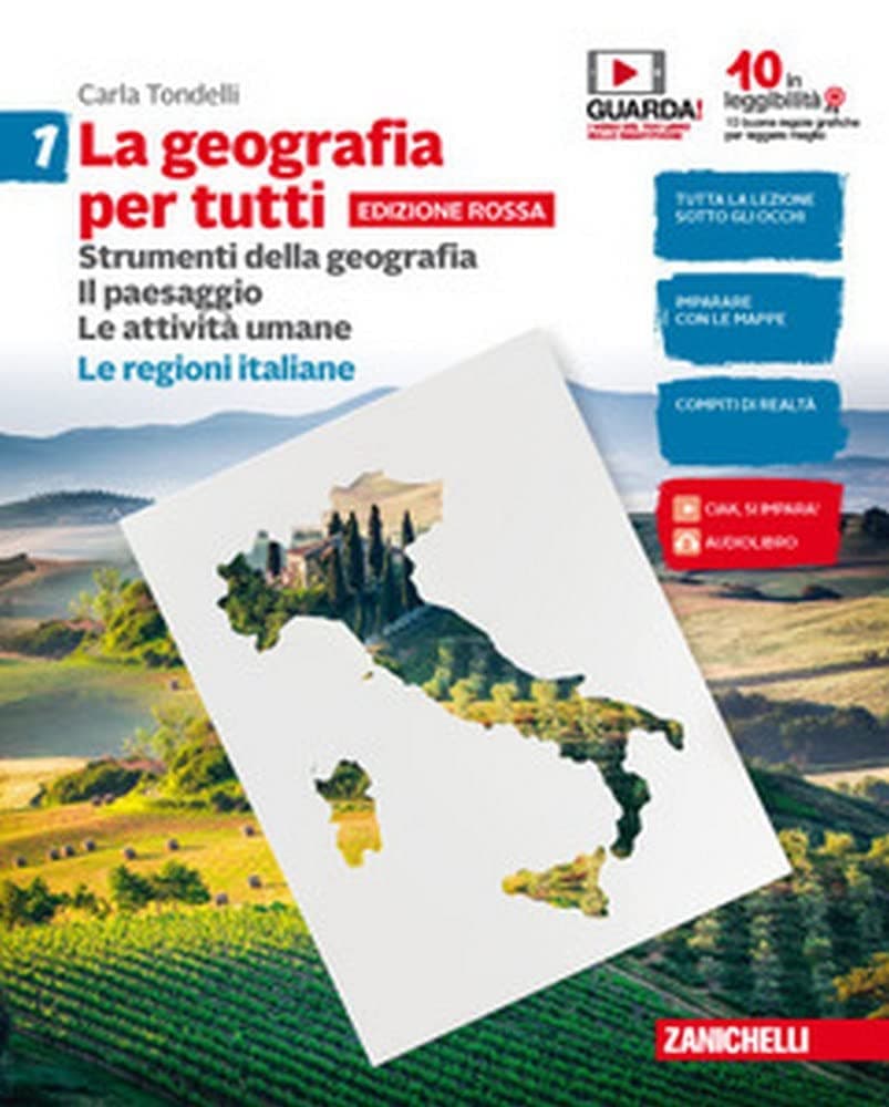 Geografia Per Tutti (La) - Ed. Rossa  - Volume 1 Con Regioni Italiane (Ldm)