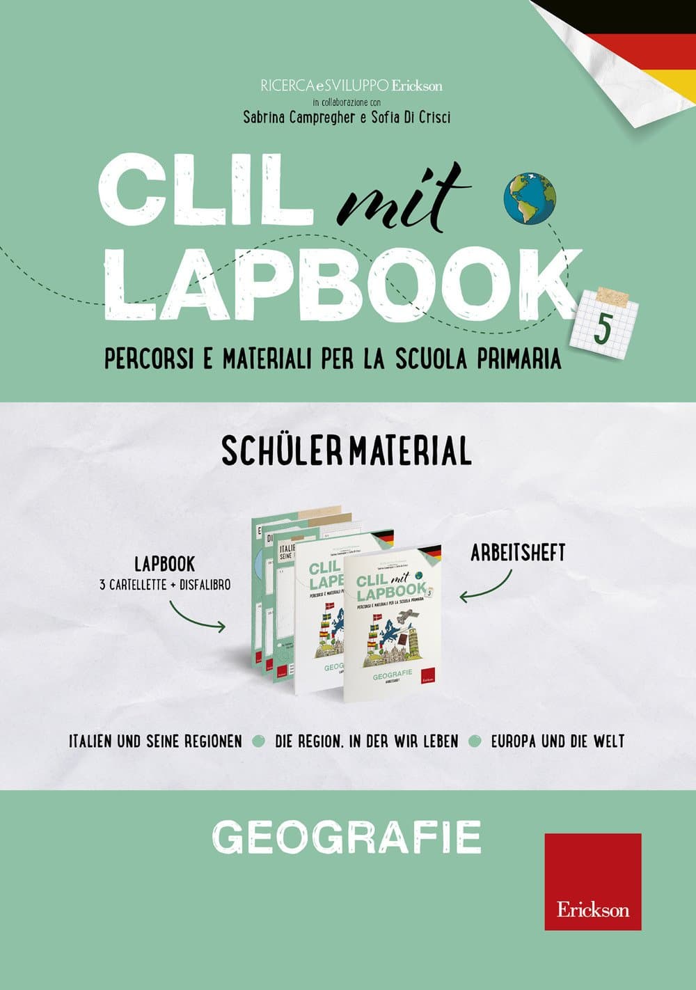 'Clil Libro+Workbook+Lapbook Geografie Classe Quinta
