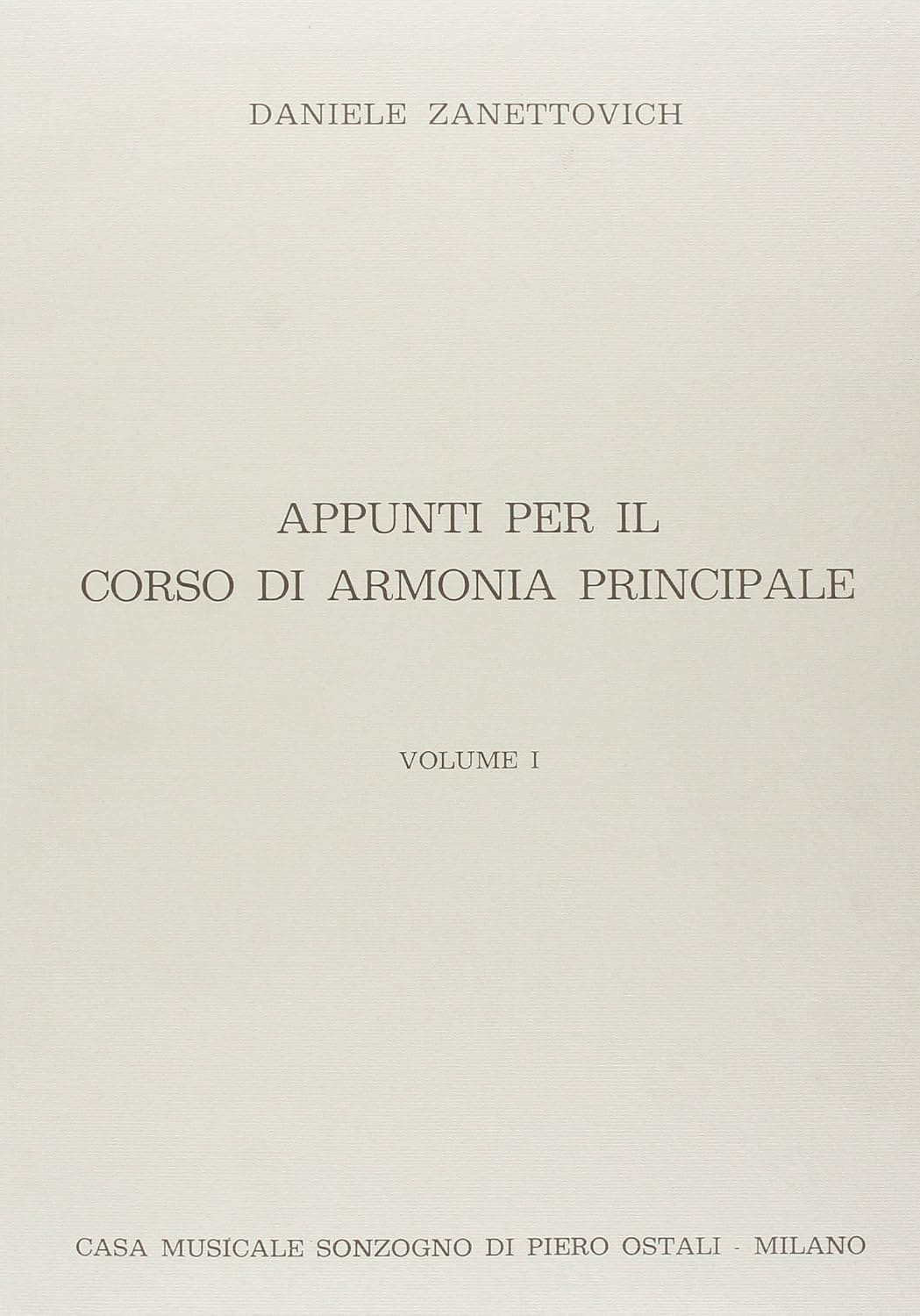 Appunti Per Il Corso Di Armonia Principale
