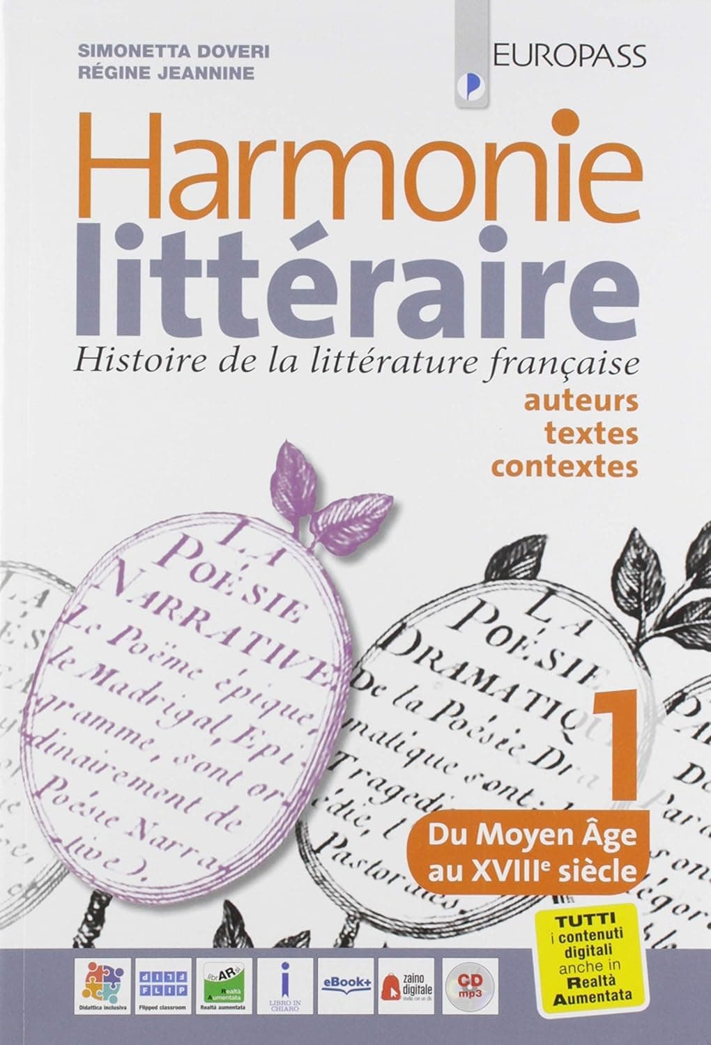 Harmonie Litteraire + Atélier Des Competences+ Cd 1 Mp3