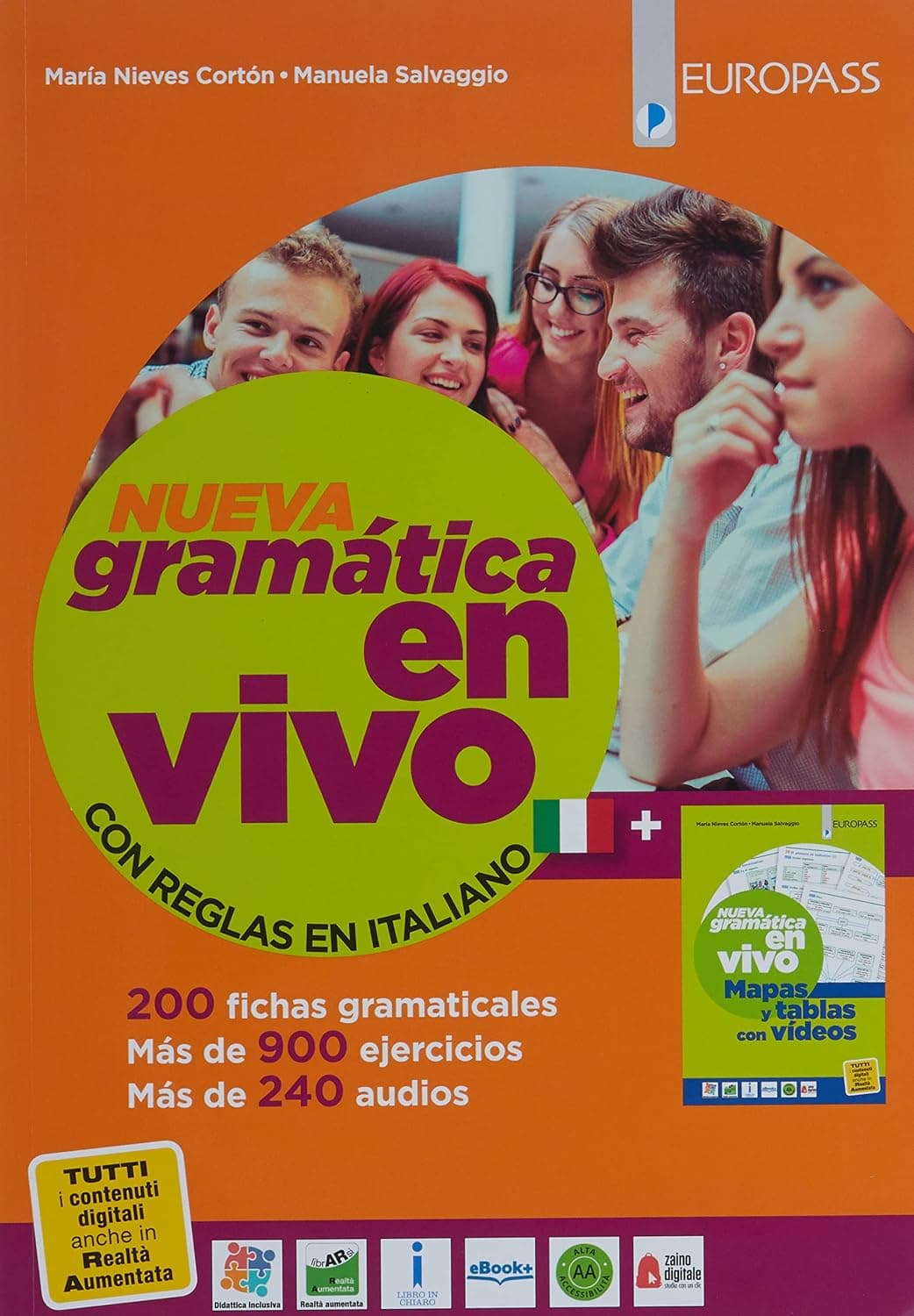Nueva Gramática En Vivo Con Regole In Italiano + Mapas Y Tablas