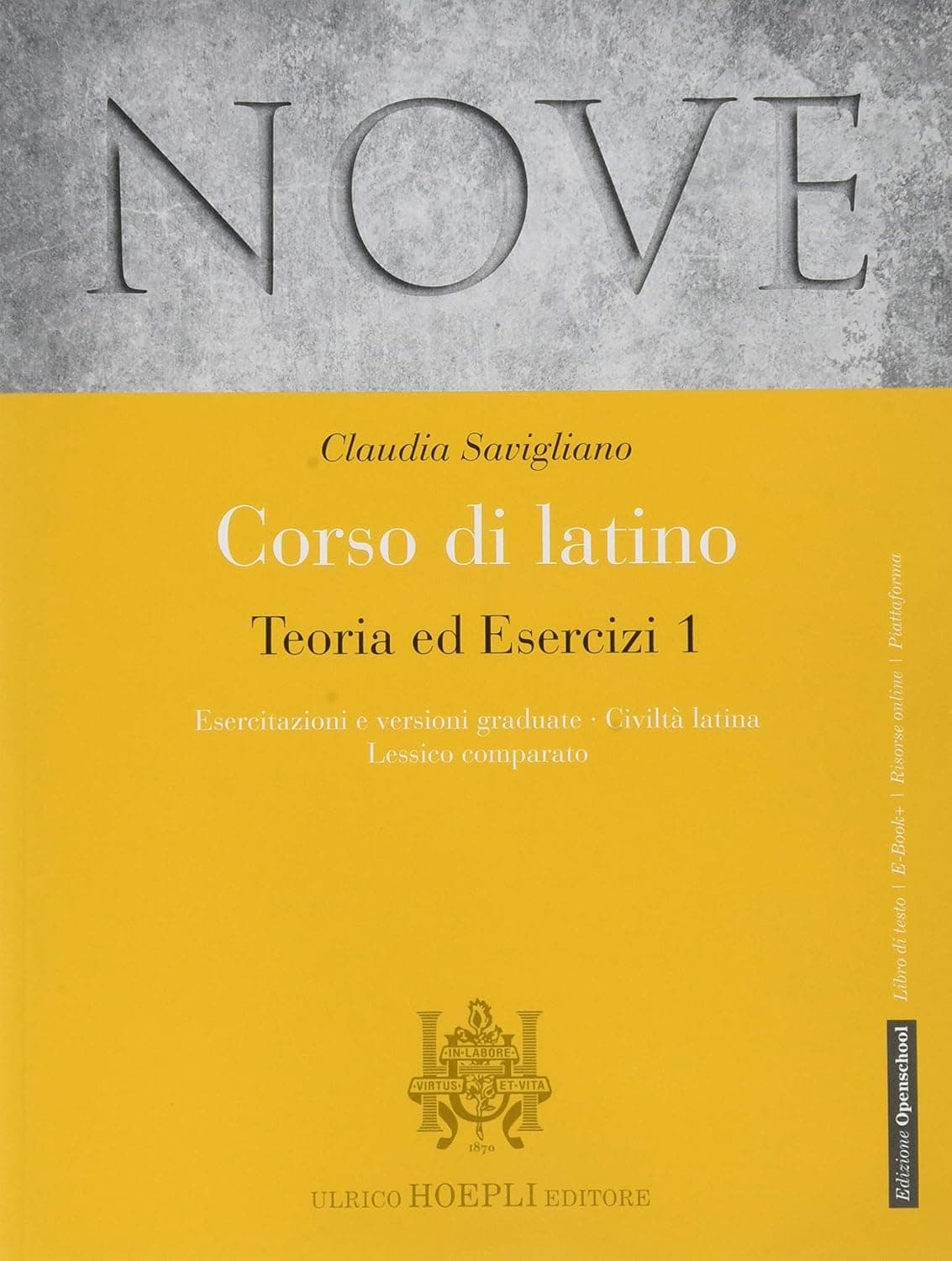 Nove Corso Di Latino Teoria Ed Esercizi + Grammatica