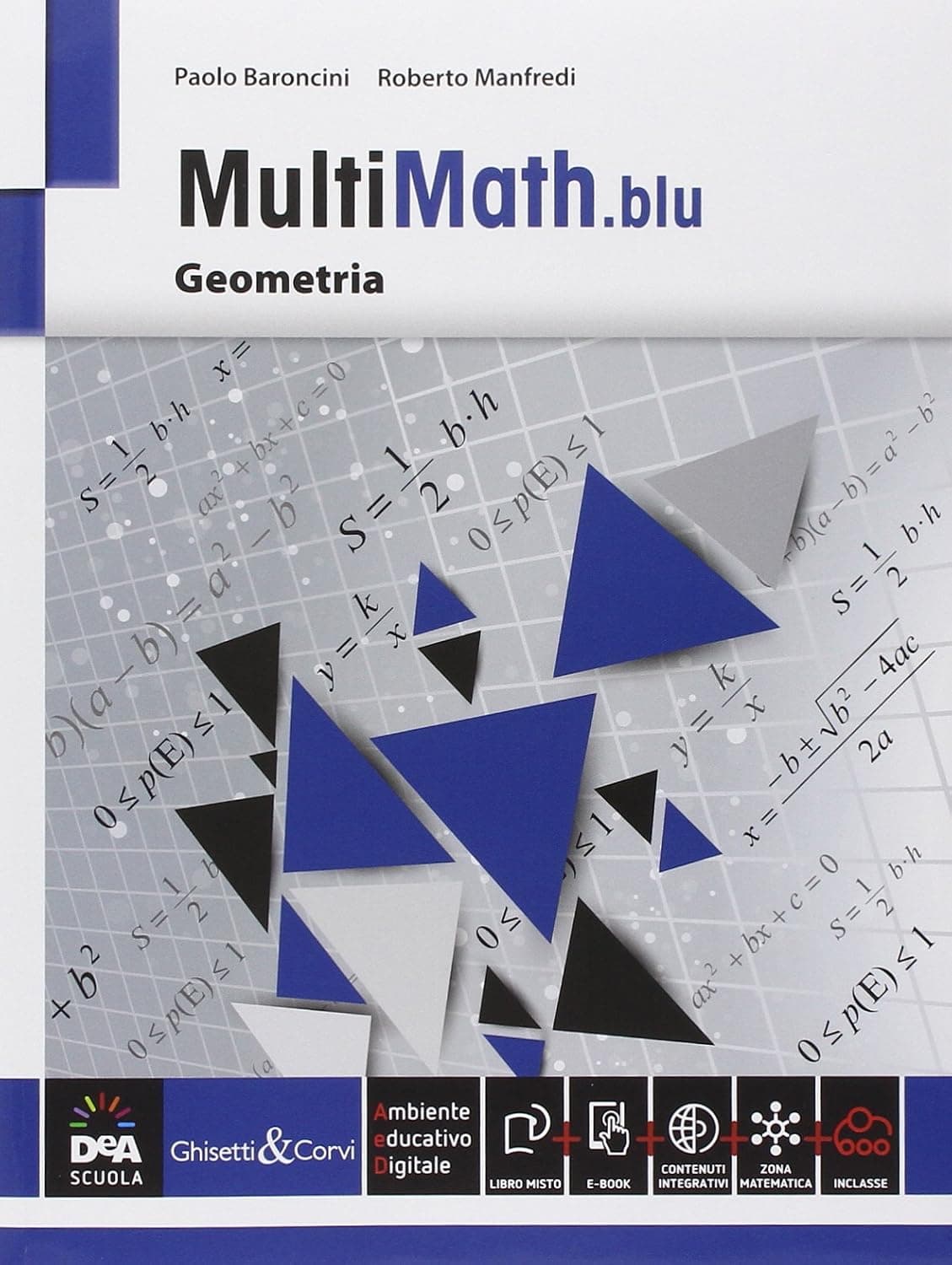 Multimath Blu Geometria + Ebook