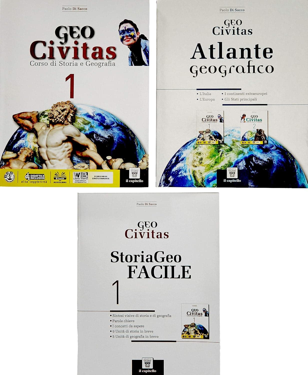 Geocivitas 1  + Storiageo Facile+ Atlante