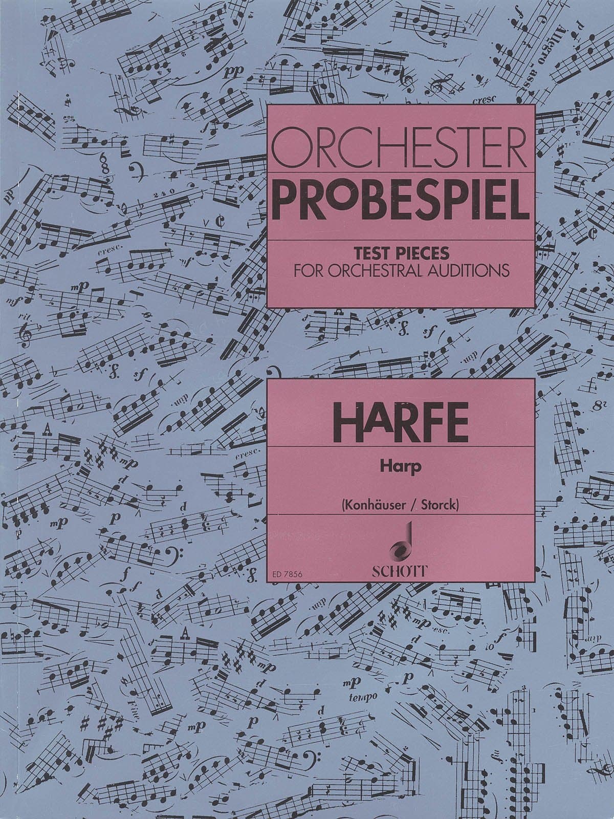 Orchester Probe Spiel Harfe