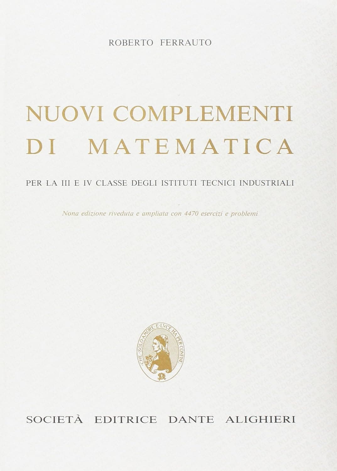 Nuovi Complementi Di Matematica