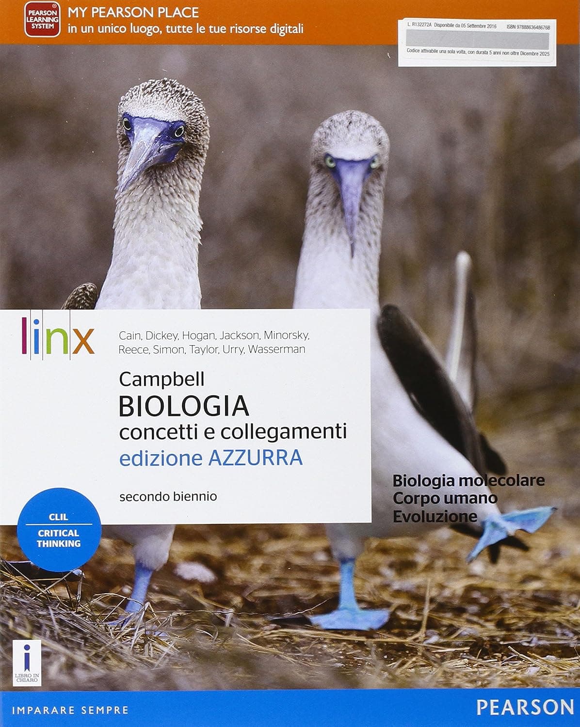 Campbell Biologia Concetti E Collegamenti Secondo Biennio Ed Azzurra