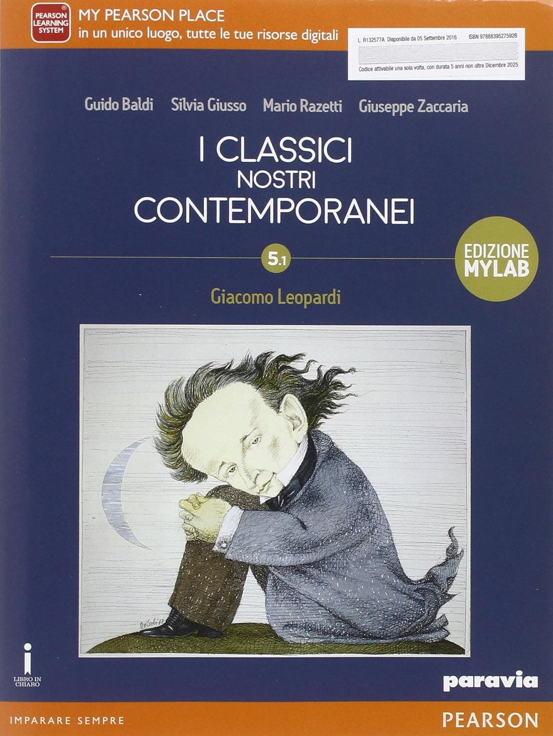 Classici Nostri Contemporanei 5.1 Leopardi Edizione Mylab