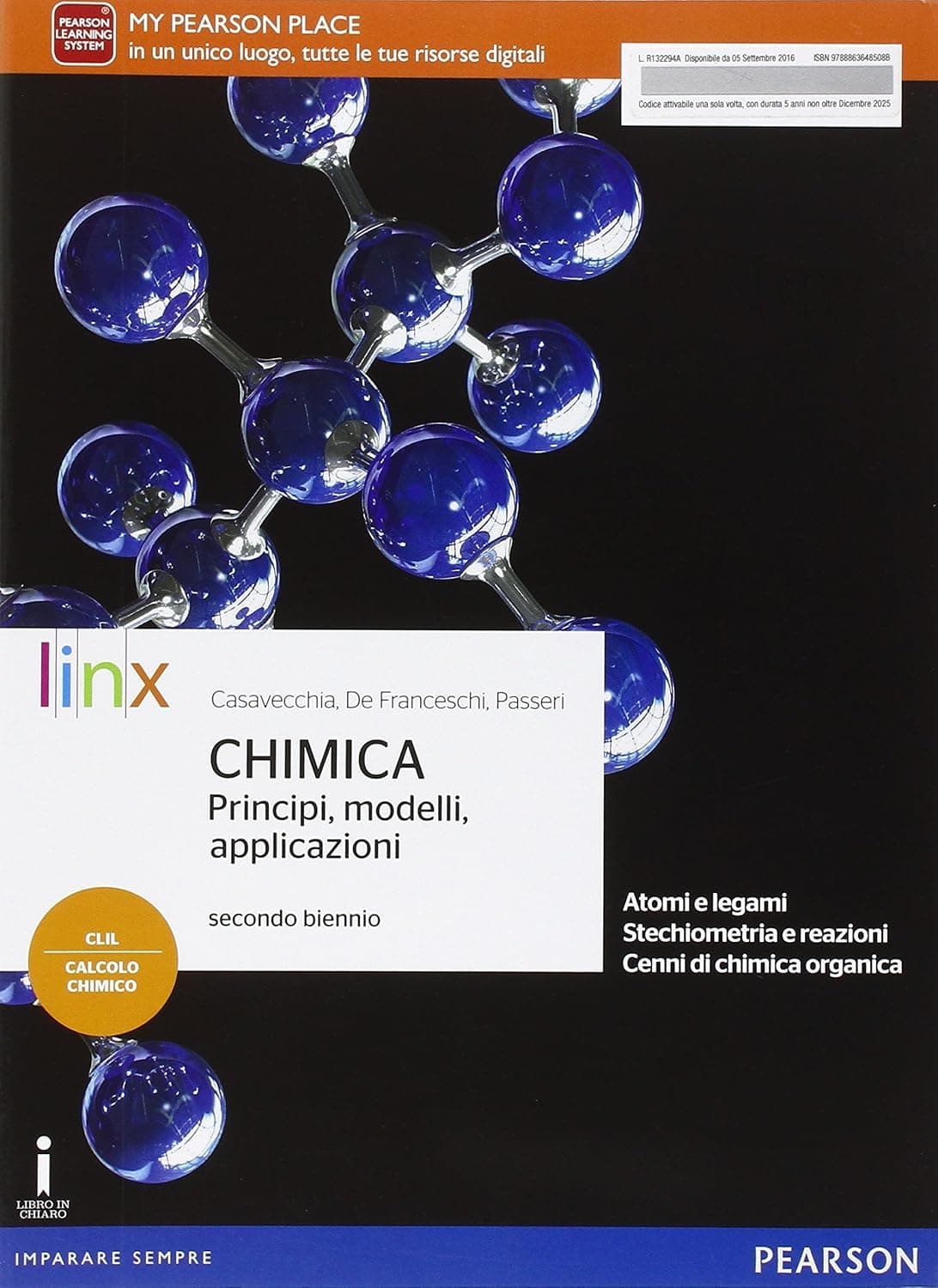 Chimica - Principi Modelli Applicazioni Secondo Biennio