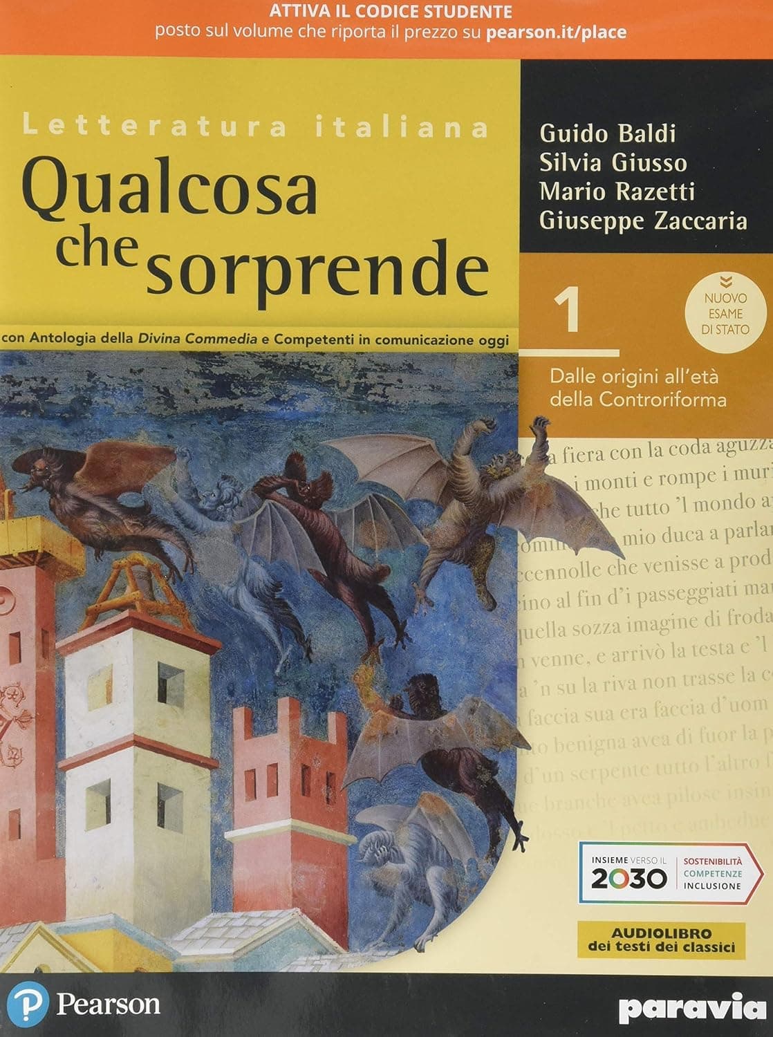 Qualcosa Che Sorprende 1 Con Antologia Della Divina Commedia Con 25 Canti